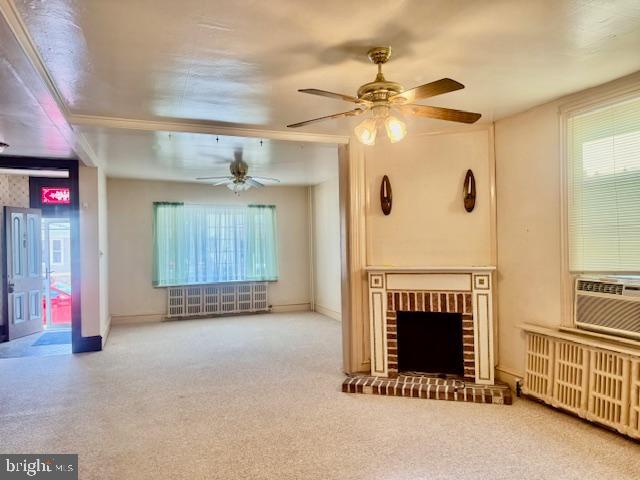 505 McKnight Street Gordon, PA 17921 - Photo 23 of 46 a view of an empty room with chandelier fan and fire place