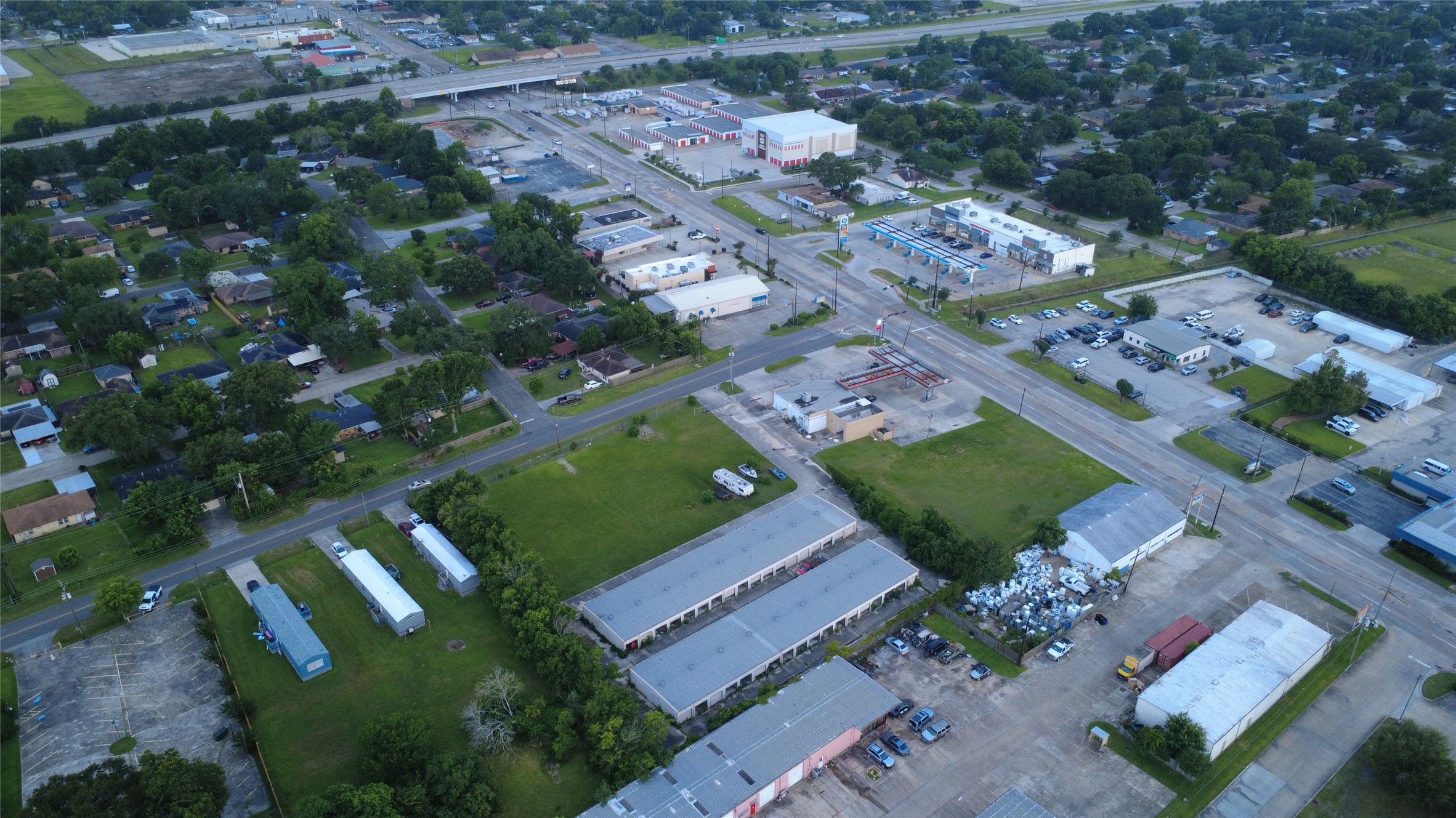 108 Bob Smith Road Baytown, TX 77521 - Photo 6 of 10 Aerial perspective showing site layout, access, and neighboring properties.