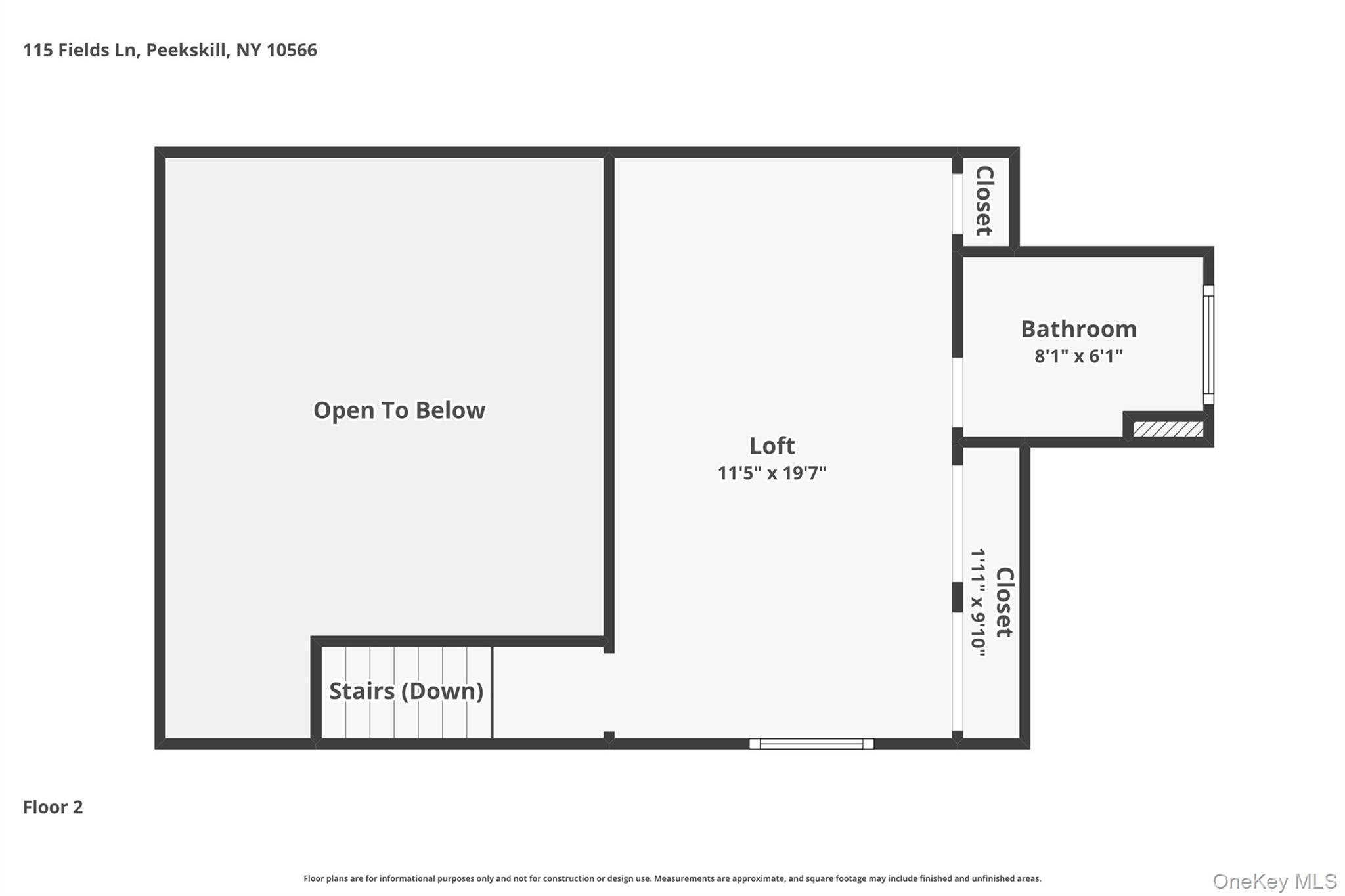 115 Fields Lane Peekskill, NY 10566 - Photo 49 of 50 Floor plane second floor