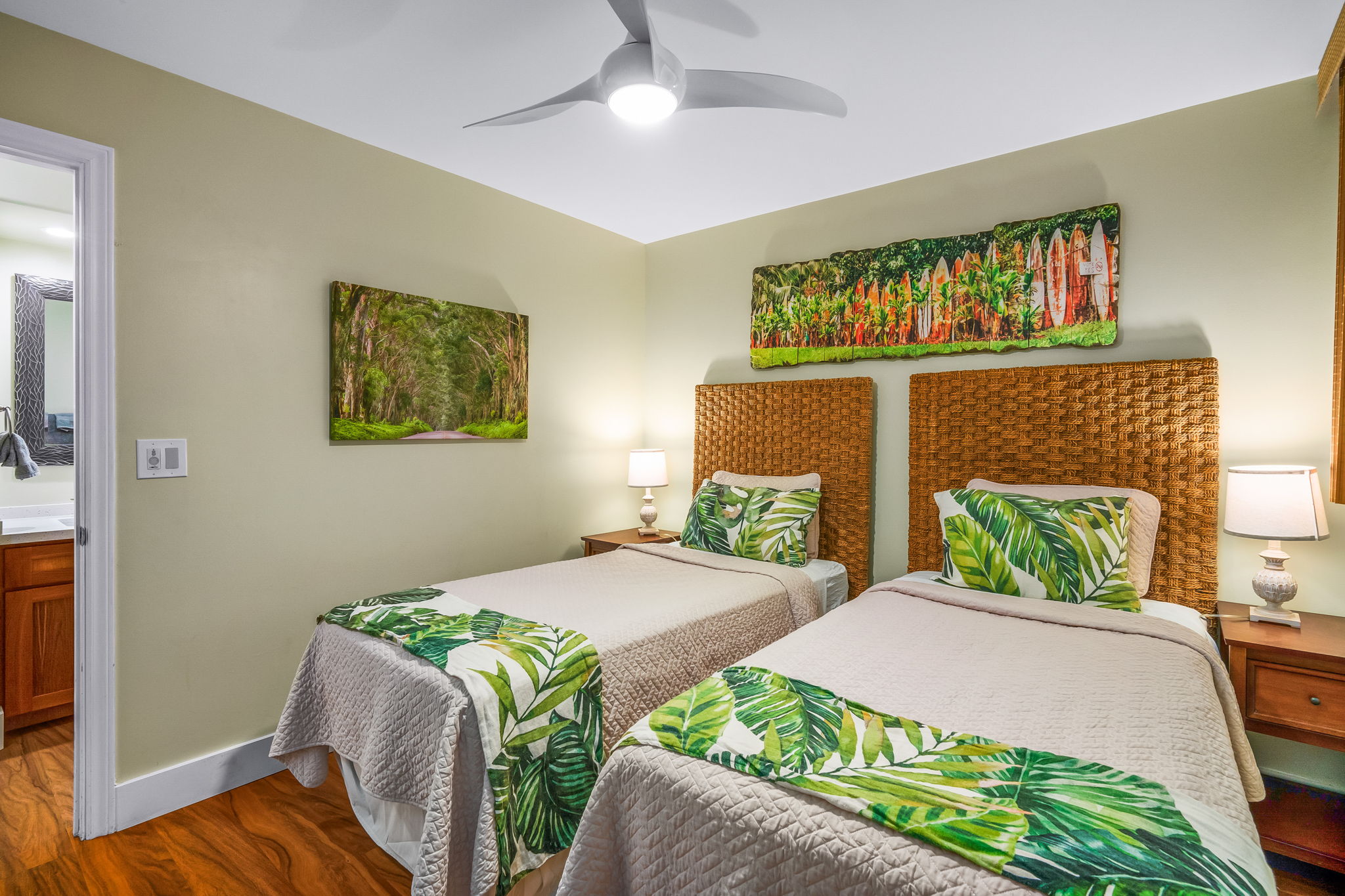 1775 Pe'e Road, Unit 101A Koloa, HI 96756 - Photo 15 of 25 a bedroom with two beds and a window