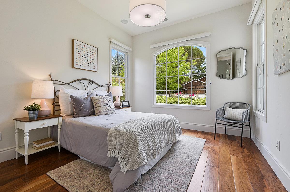 782 Dixon Way Los Altos, CA 94022 - Photo 16 of 38 a bedroom with a bed wooden floor and window