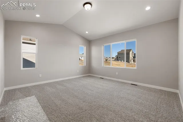 a view of an empty room