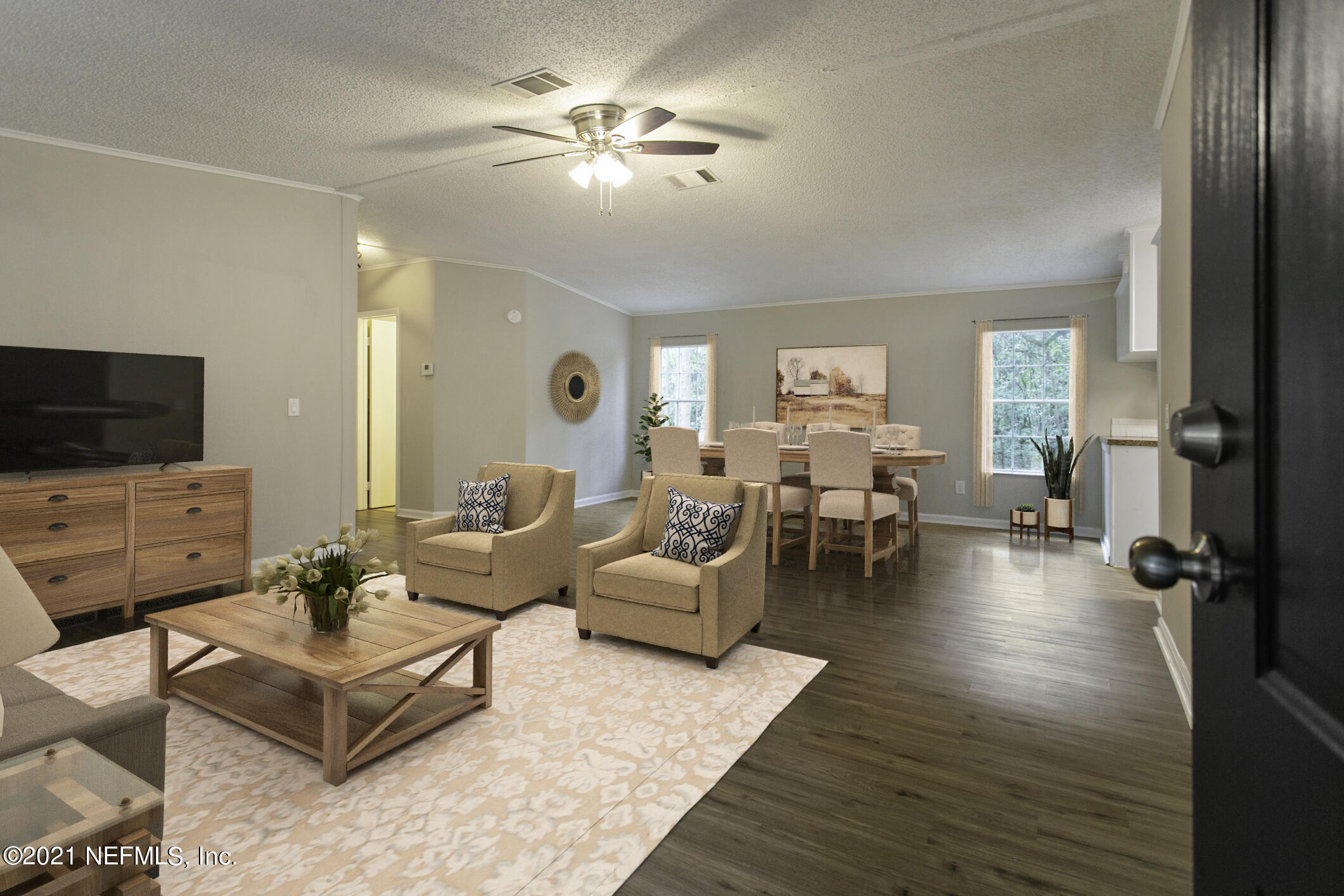 7420 Bob O Link Road Jacksonville, FL 32219 - Photo 6 of 34 Virtually Staged Living Room and Dining
