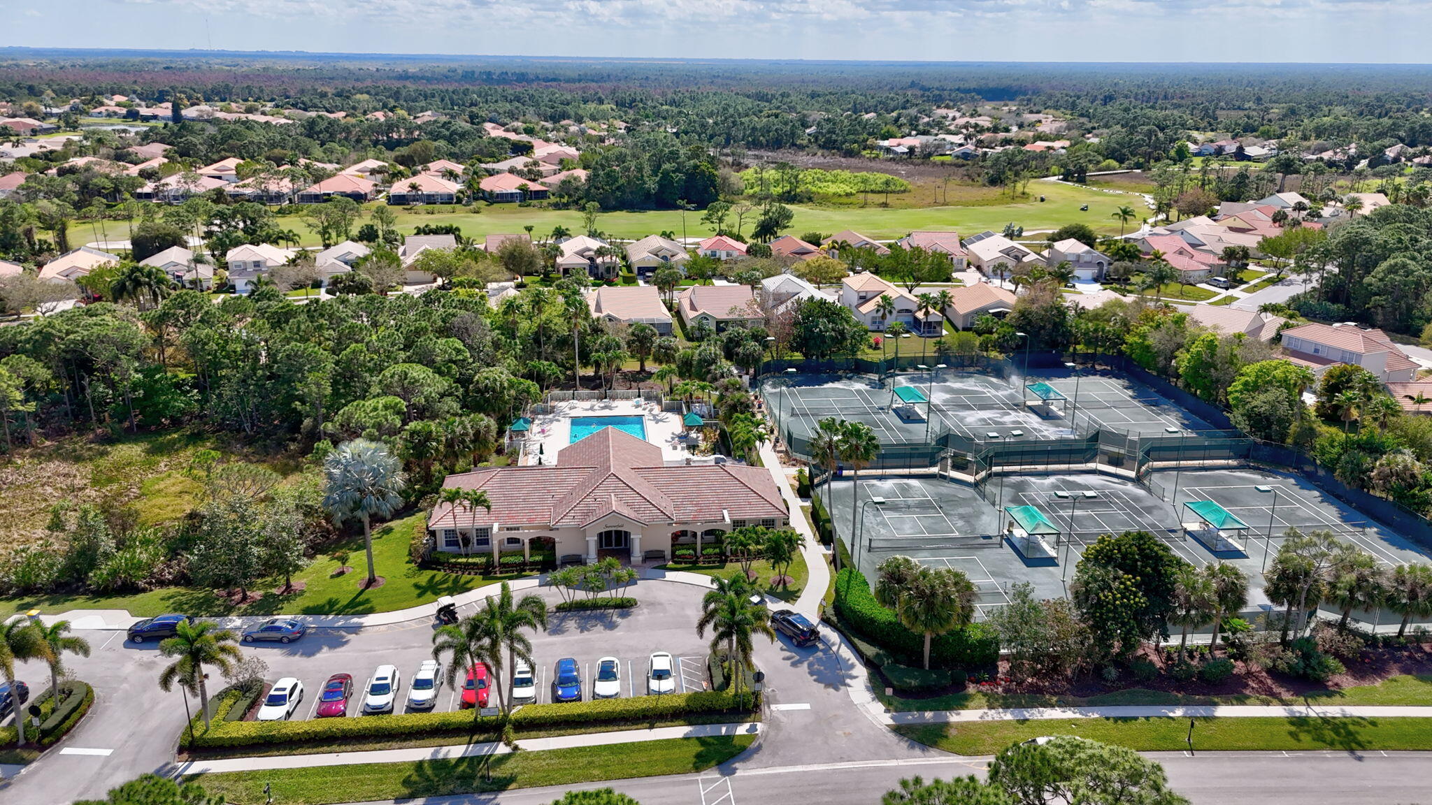 6785 Southeast Warwick Lane Stuart, FL 34997 - Photo 61 of 62 an aerial view of multiple house