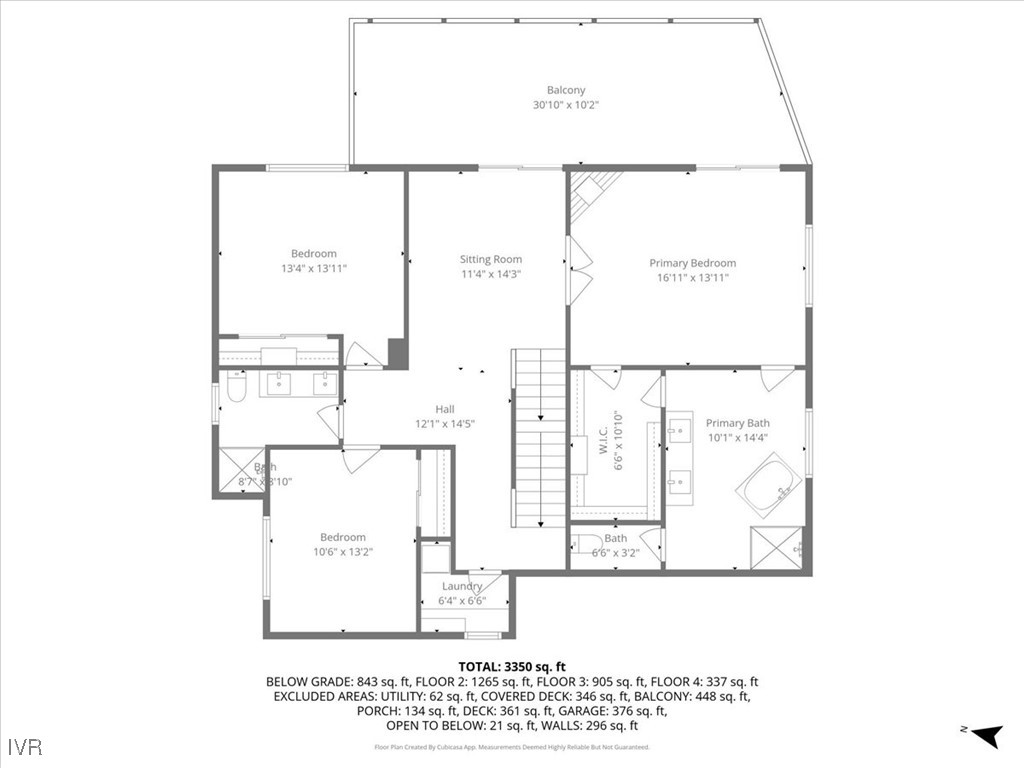877 Tyner Way Incline Village, NV 89451 - Photo 41 of 43 Middle Level Floorplan
