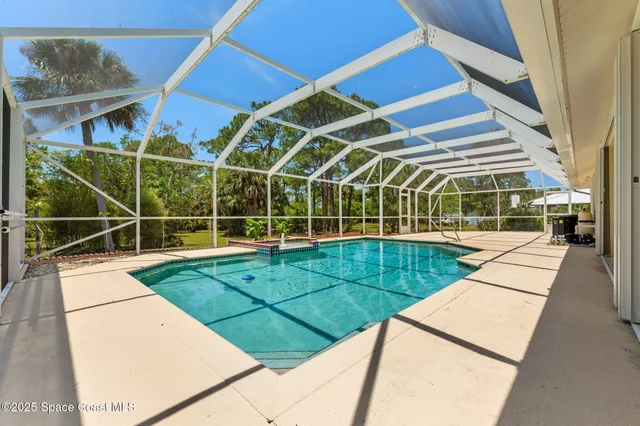 a view of a field with a tree