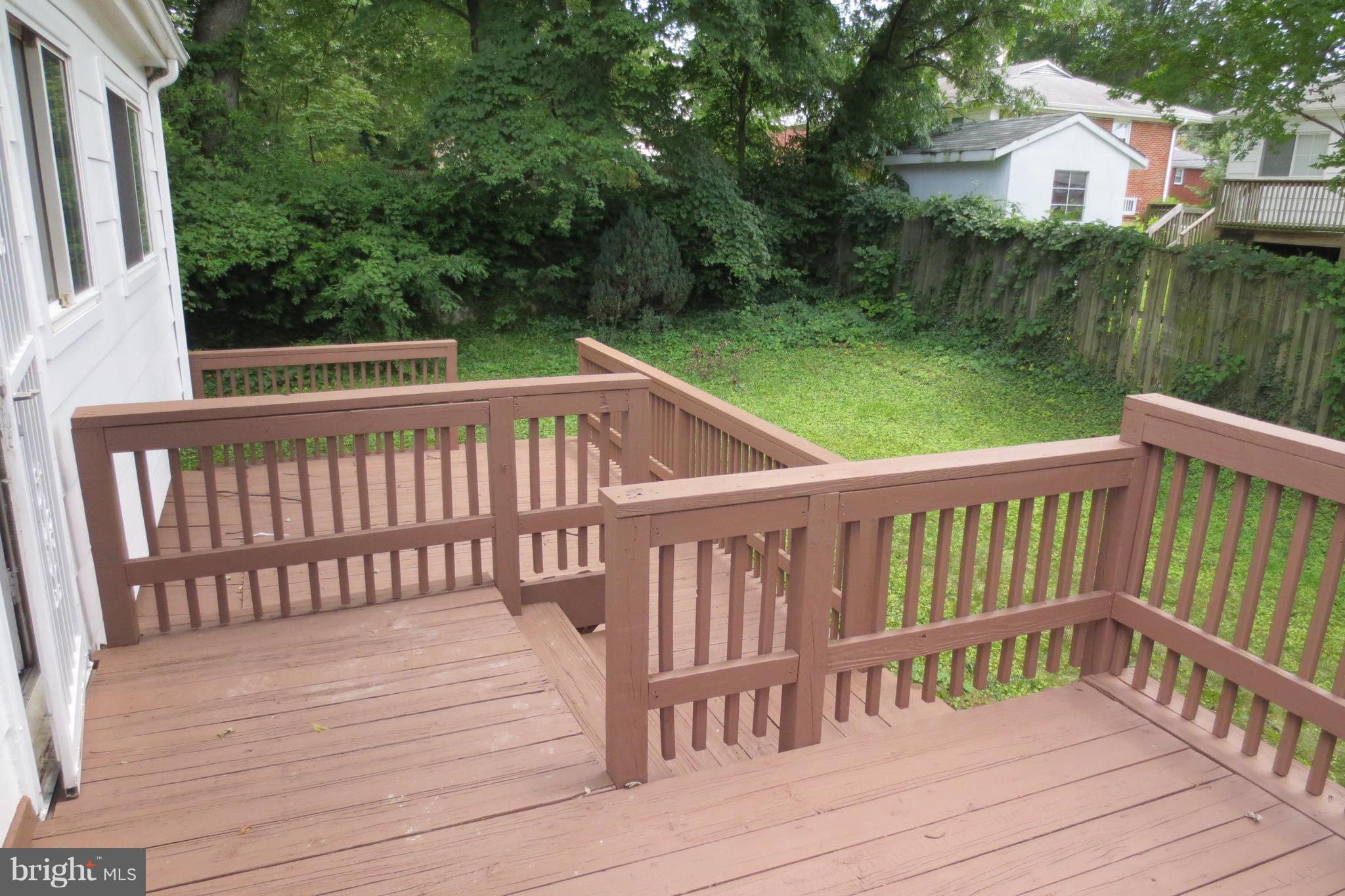 2206 Ellis Street Silver Spring, MD 20910 - Photo 19 of 23 Exterior Rear View of Two Tier Deck