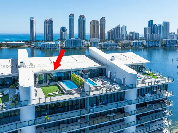 a view of a city skyline from a balcony