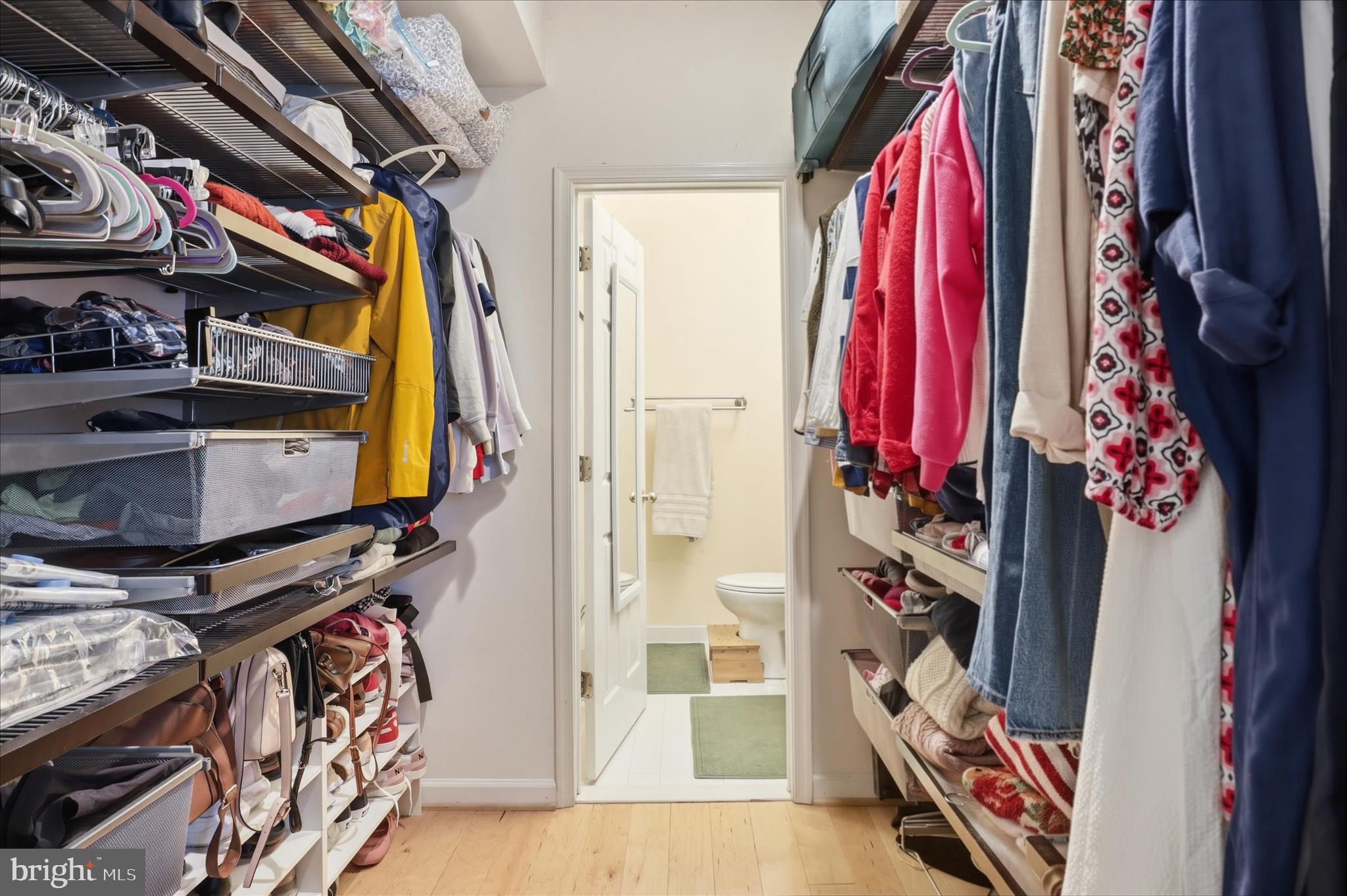 257 14th Street Southeast, Unit B Washington, DC 20003 - Photo 15 of 23 Walk-through closet with Elfa organizers