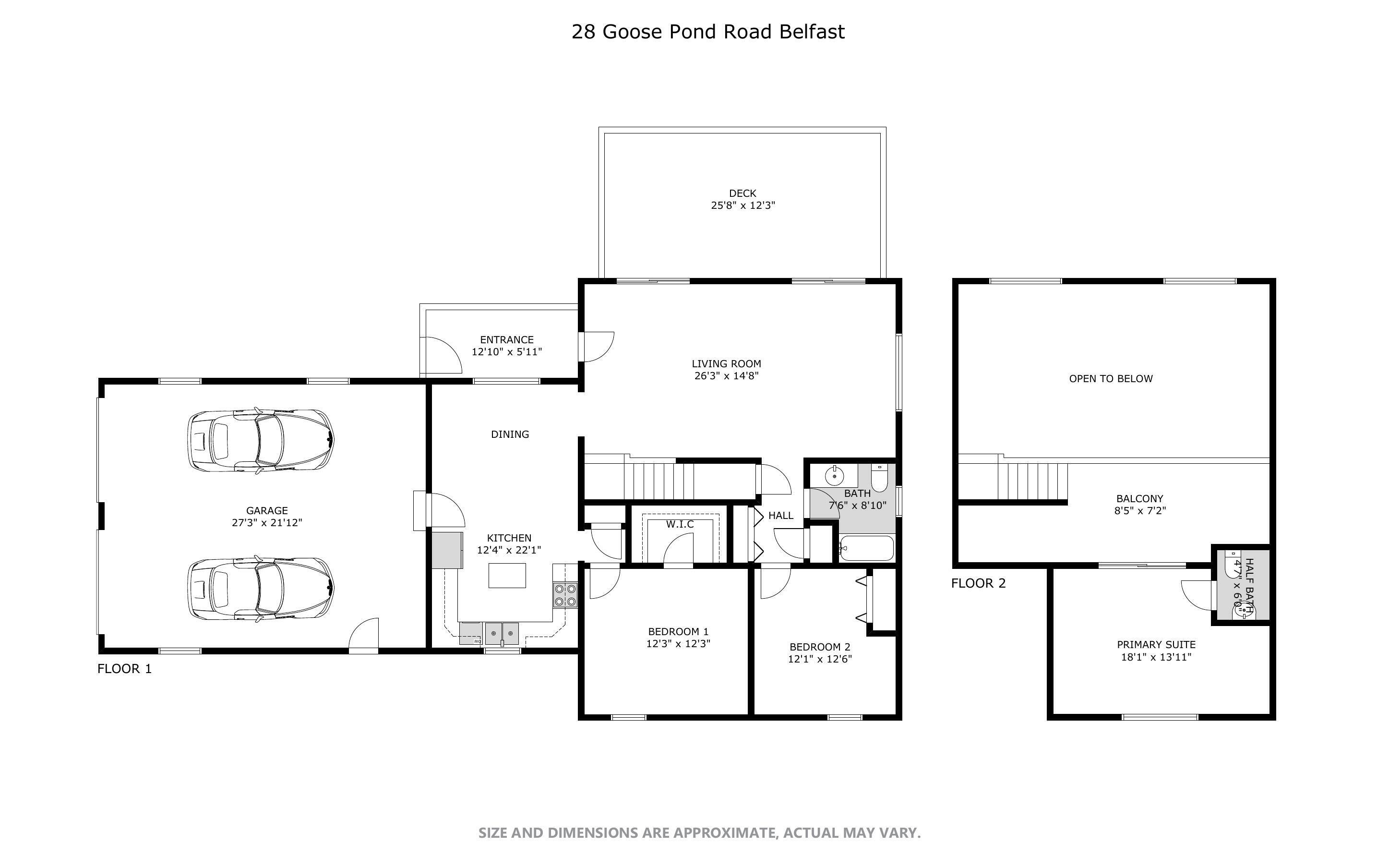 28 Goose Pond Road Swanville, ME 04915 - Photo 37 of 37 Floor Plan 28 Goose pond Rd (1)