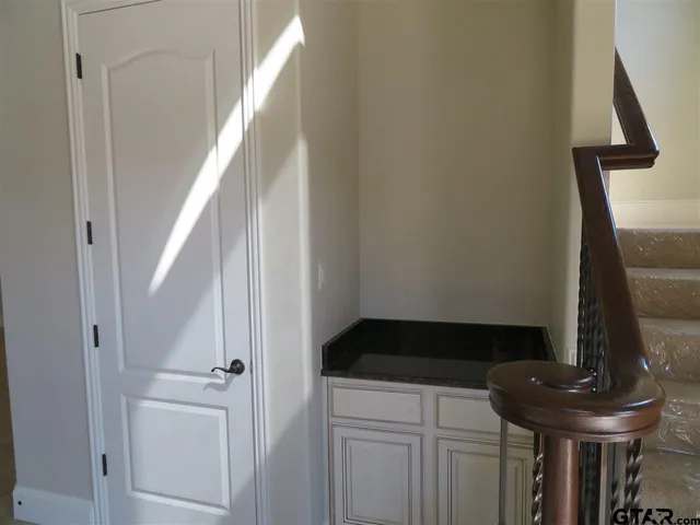 a view of a street with houses