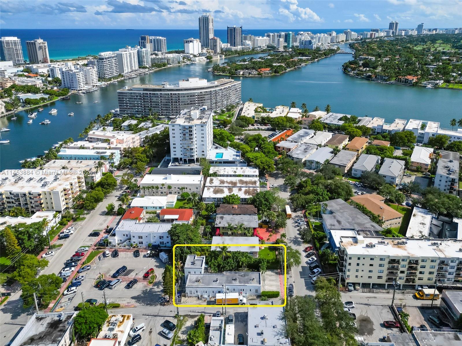 6955 Rue Vendome Miami Beach, FL 33141 - Photo 1 of 43 an aerial view of a houses with outdoor space