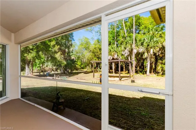 a view of a room and window