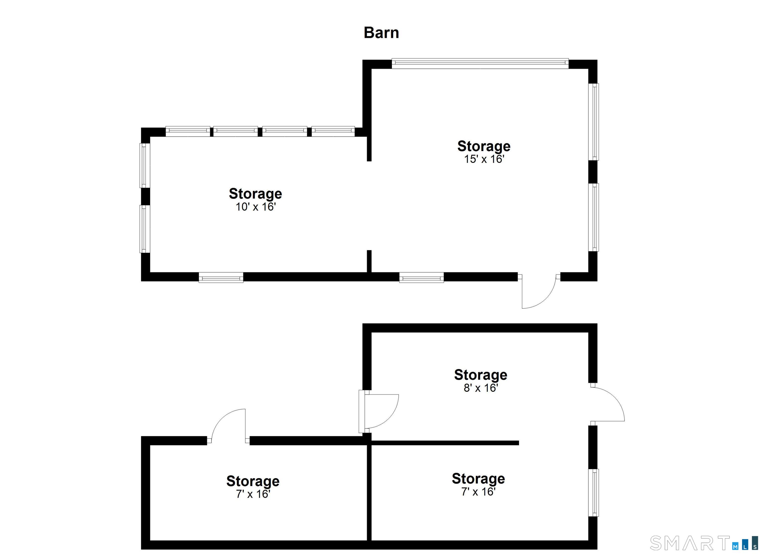 60 Riggs Street Oxford, CT 06478 - Photo 38 of 38 Barn Floor Plan