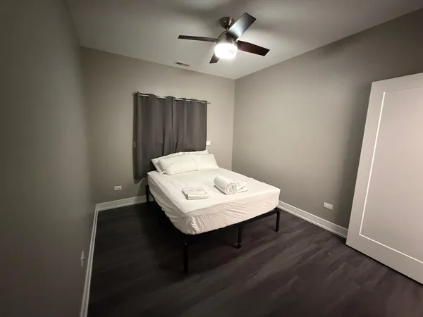 a white house with wooden floor