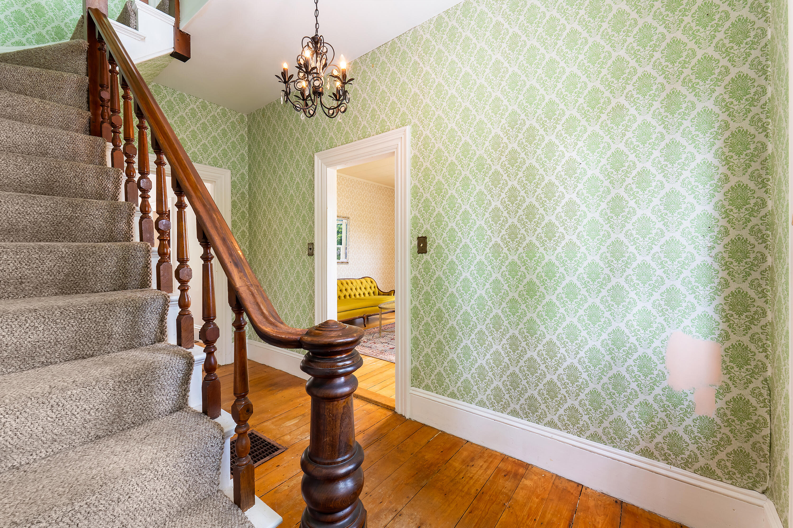 11 Center Street Richmond, ME 04357 - Photo 34 of 65 Hall; Front Stairway