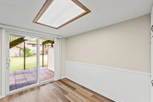 a view of an empty room and window