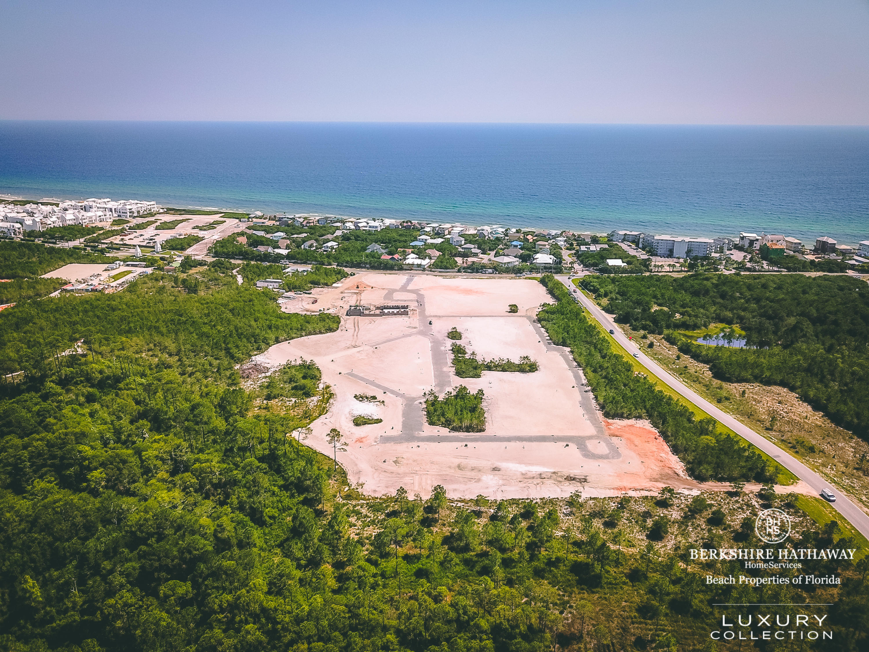 107 Catnap Alley Inlet Beach, Unit LOT 29 Inlet Beach, FL 32461 - Photo 3 of 11 an aerial view of residential houses with outdoor space and river