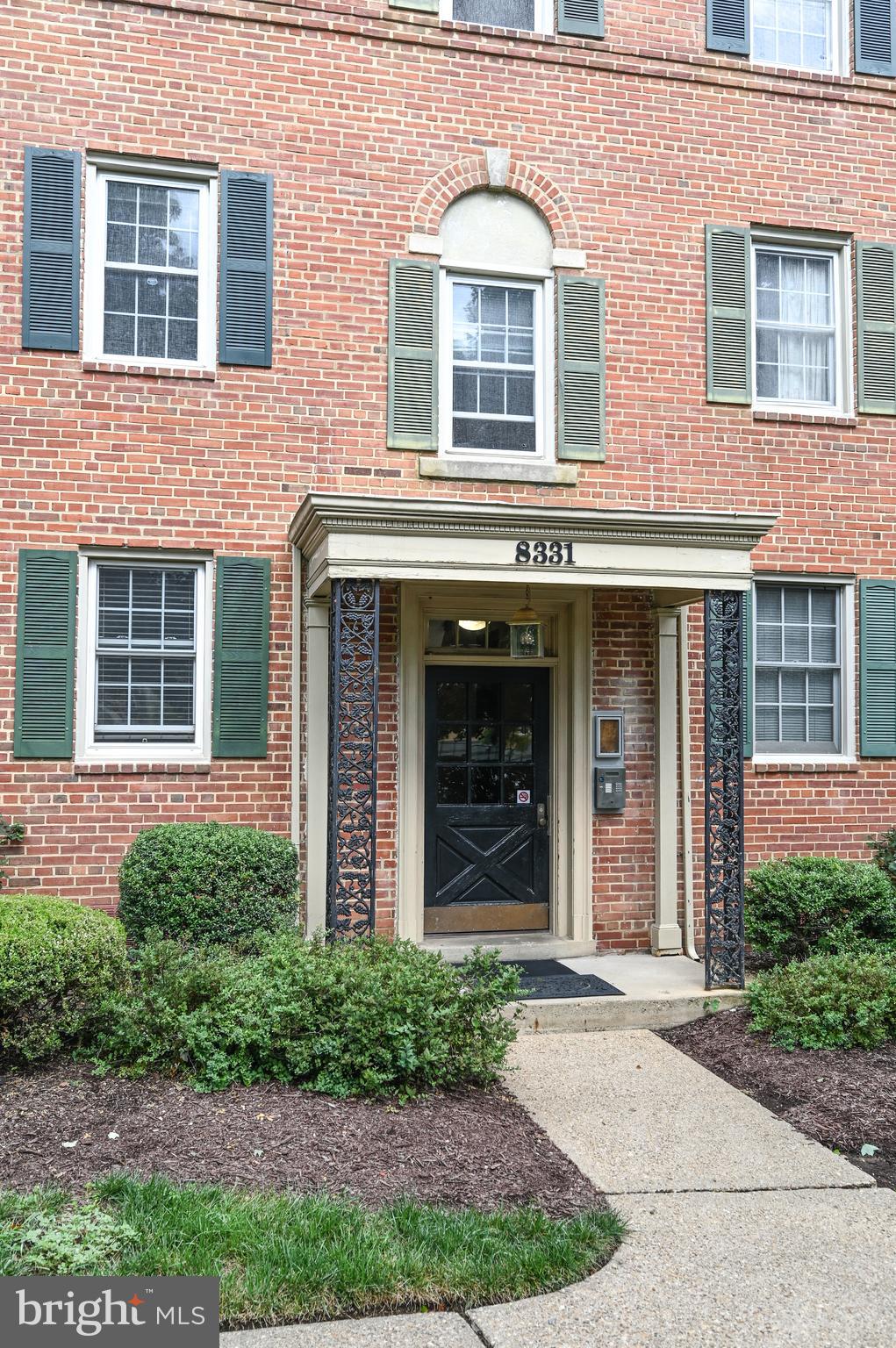 a front view of a house