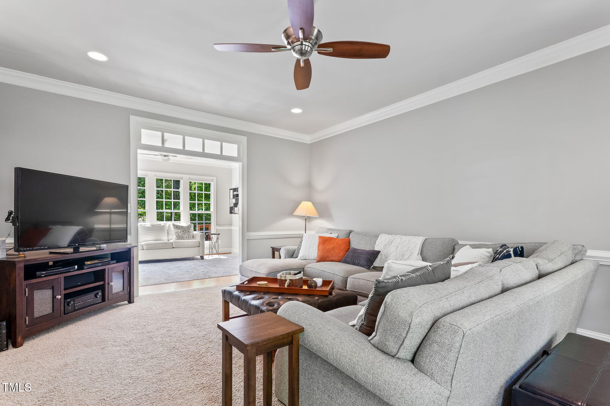 4513 Touchstone Forest Road Raleigh, NC 27612 - Photo 23 of 79 Spacious Living Room opens into the SunRoom