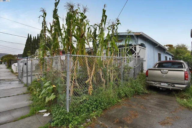 a car parked in front of a house