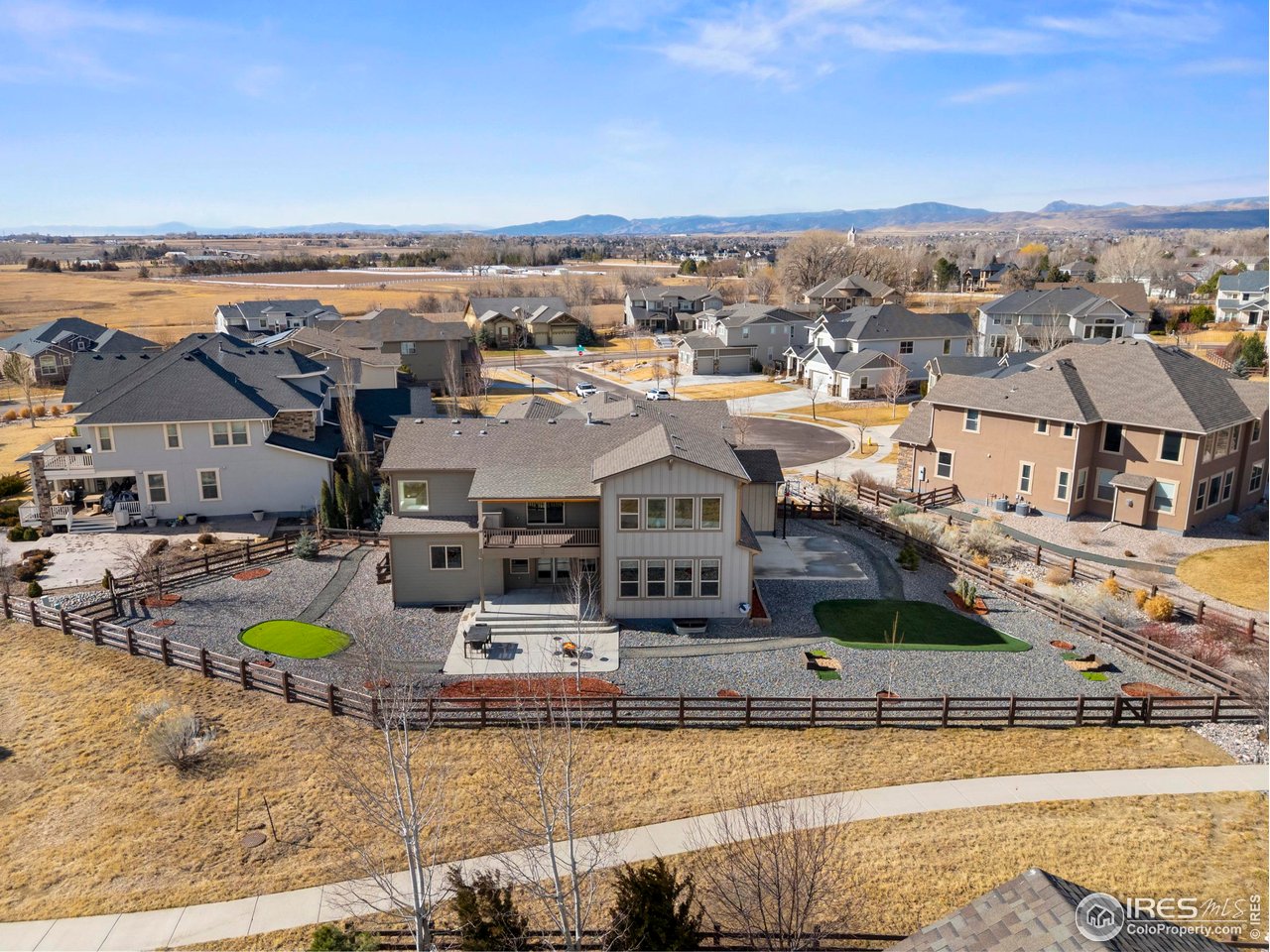 6402 Foothills View Place Fort Collins, CO 80528 - Photo 45 of 50 a view of a lake with houses
