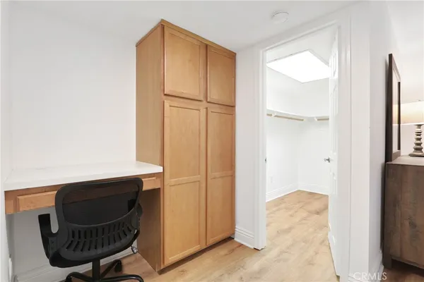 a view of small space with empty racks