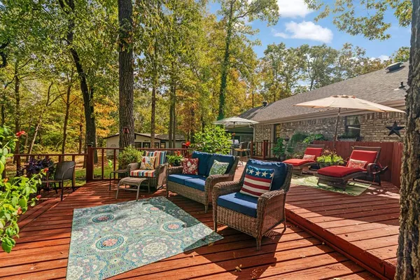a outdoor space with patio lots of furniture