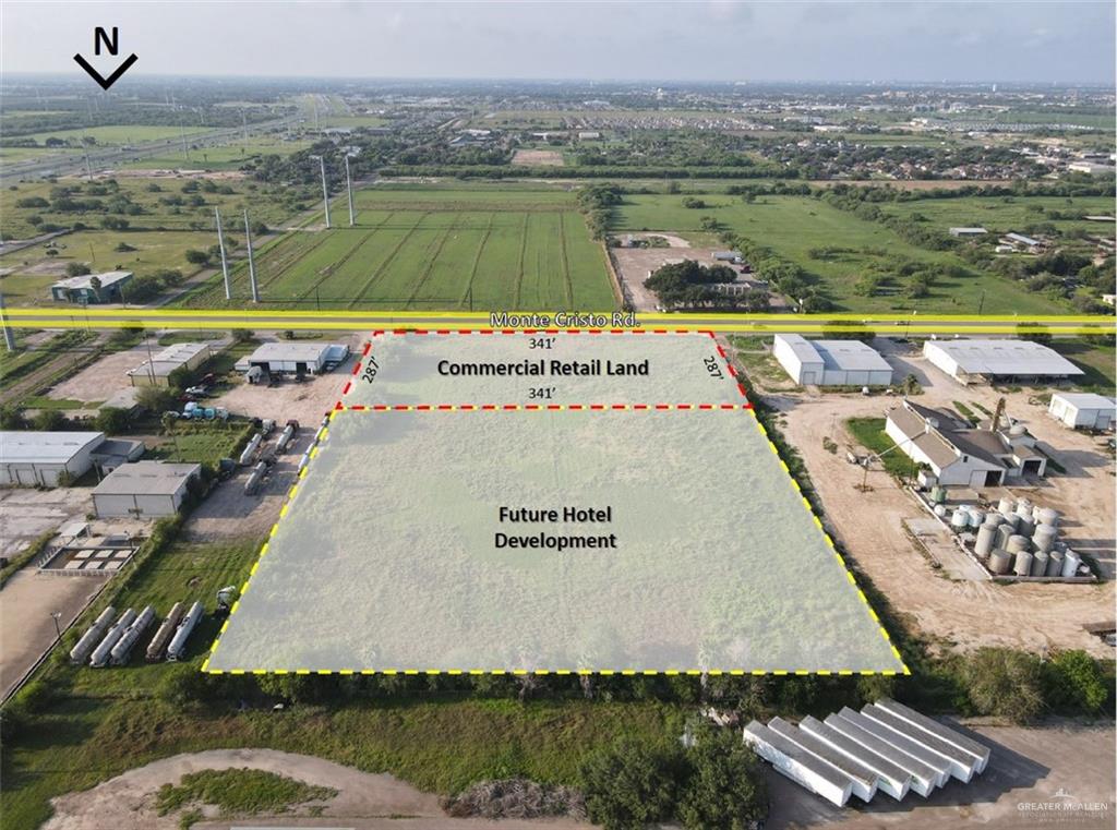 E East Monte Cristo Road Edinburg, TX 78541 - Photo 3 of 4 Aerial view with a rural view