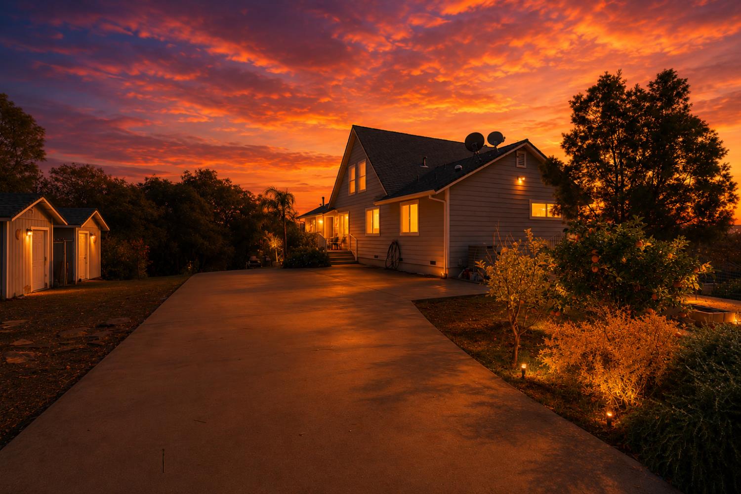 83 Northfork Road Berry Creek, CA 95916 - Photo 51 of 56 a view of a house with a yard