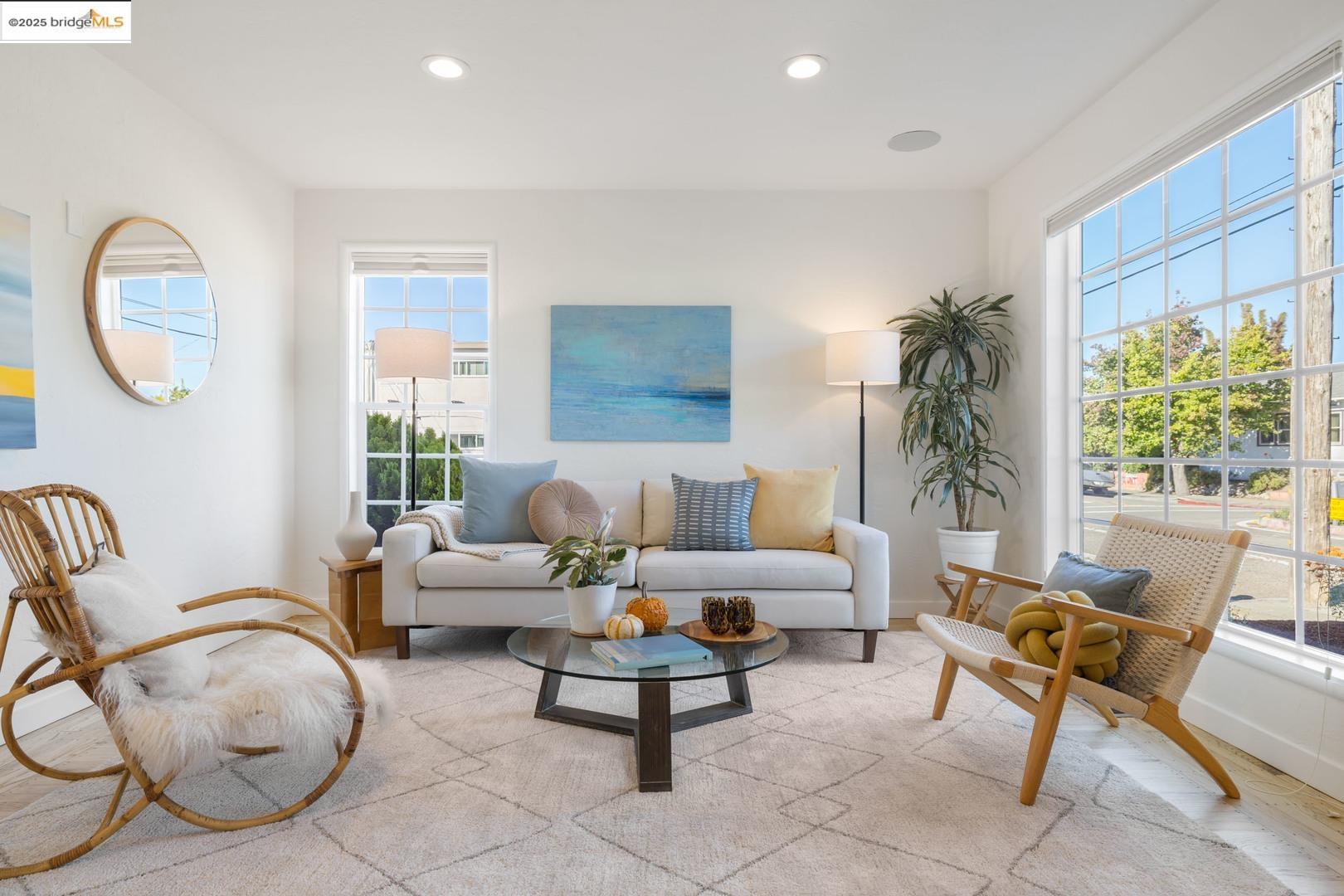 2829 California Street Berkeley, CA 94703 - Photo 3 of 20 a living room with furniture and a large window