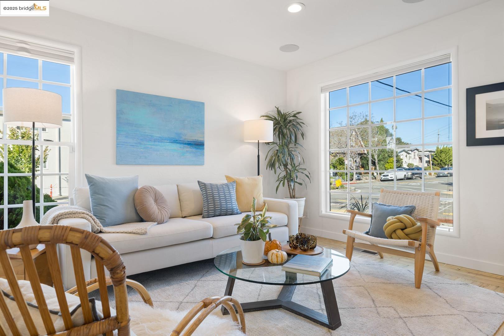 2829 California Street Berkeley, CA 94703 - Photo 4 of 20 a living room with furniture and a large window