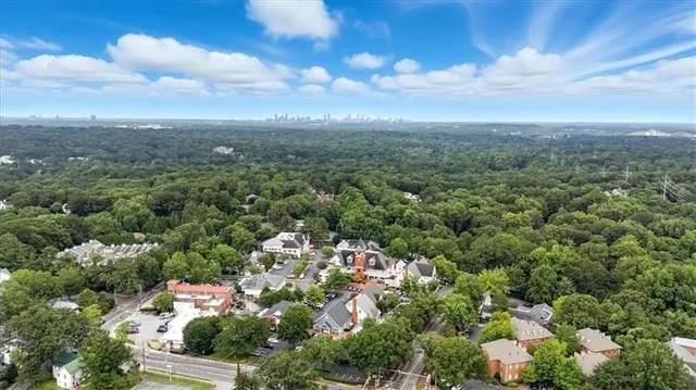 an aerial view of a city