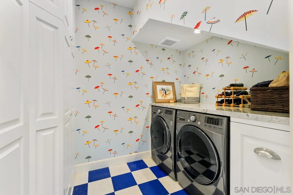 2254 Del Mar Heights Road Del Mar, CA 92014 - Photo 30 of 34 a view of a utility room with washer and dryer