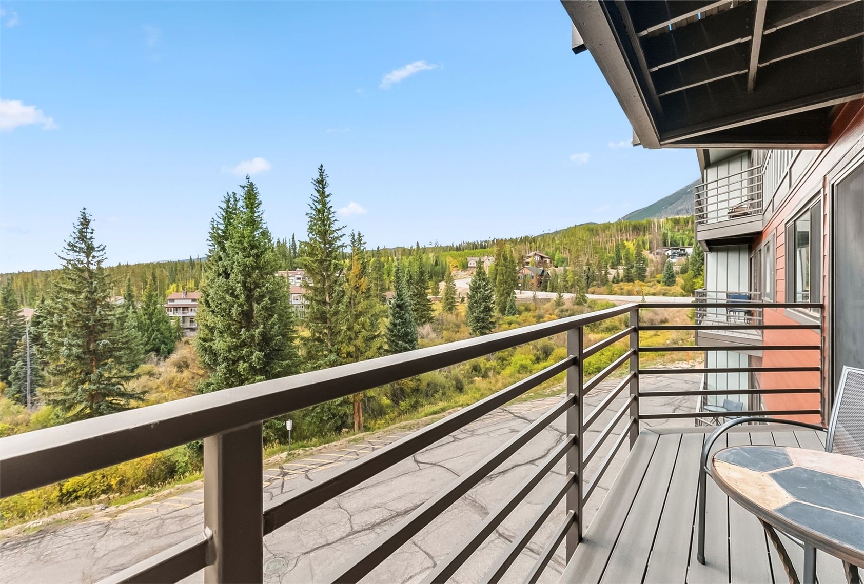 9849 Ryan Gulch Road, Unit 203 Silverthorne, CO 80498 - Photo 5 of 35 View of balcony