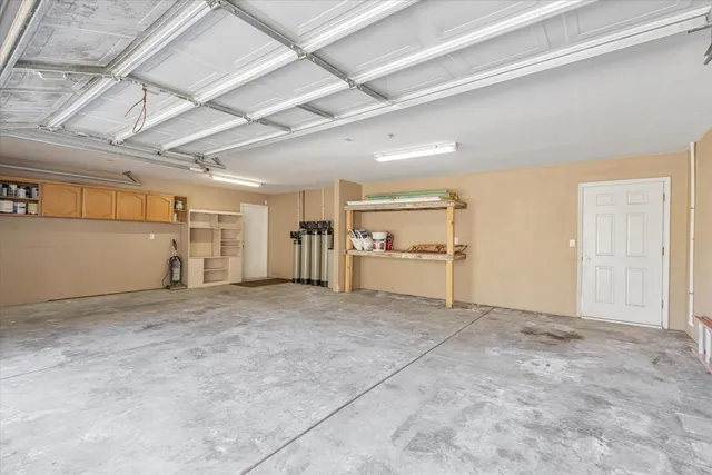 a view of a lake with a mountain in the background