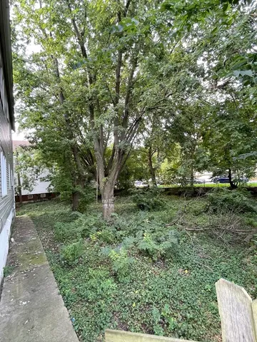 a view of backyard with green space