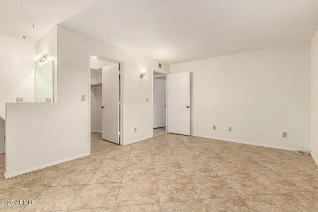 a view of an empty room