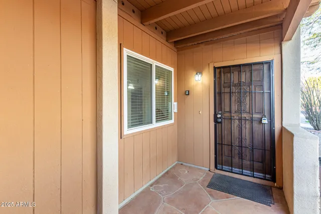 a view of front door