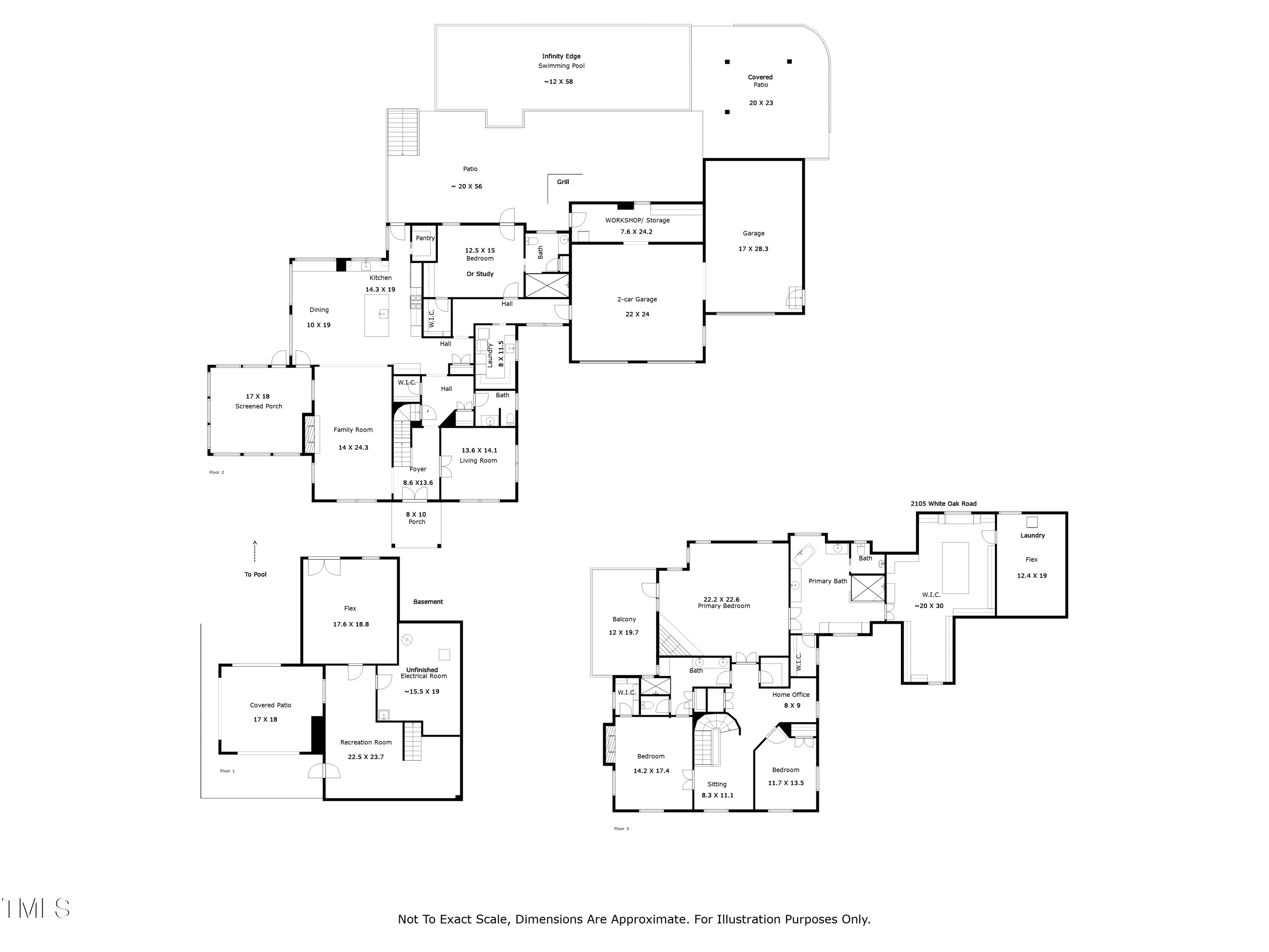 2105 White Oak Road Raleigh, NC 27608 - Photo 55 of 55 All Floor Plans - 2105 White Oak Road, Raleigh, NC 27608