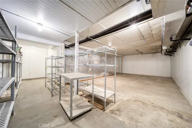 a view of a indoor garage