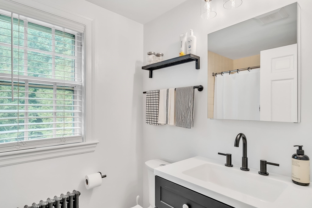 3 White Road Wayland, MA 01778 - Photo 17 of 19 a bathroom with a sink and a mirror