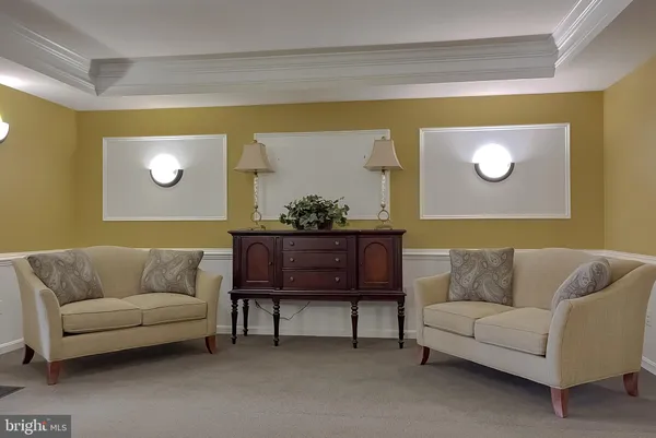 a living room with a couch and a coffee table