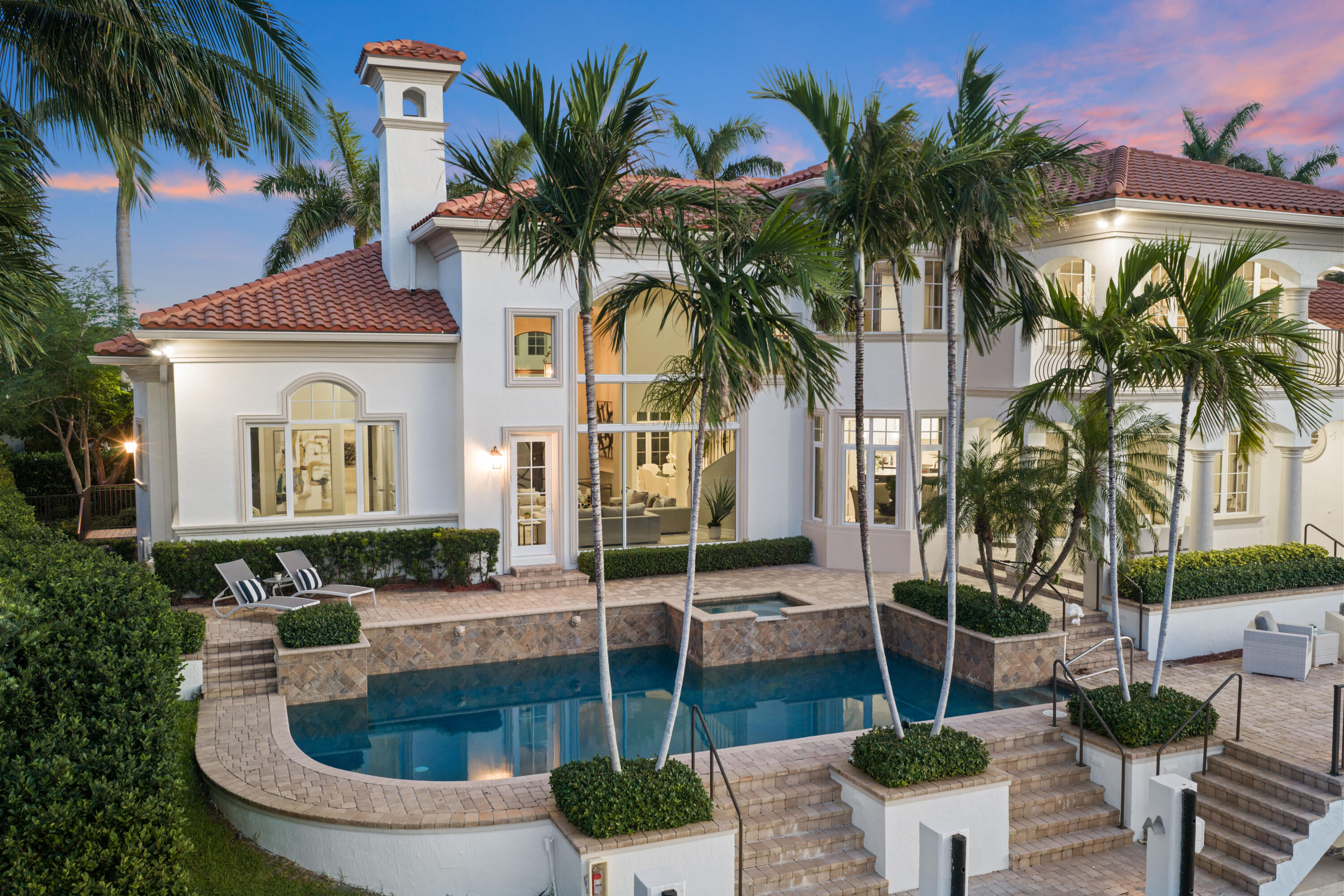 723 Marble Way Boca Raton, FL 33432 - Photo 53 of 89 Back of Home Twilight