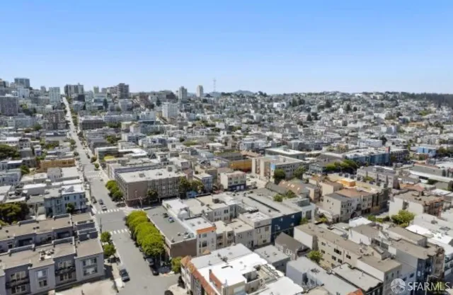 an aerial view of a city