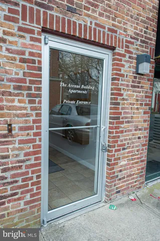 a view of front door of house