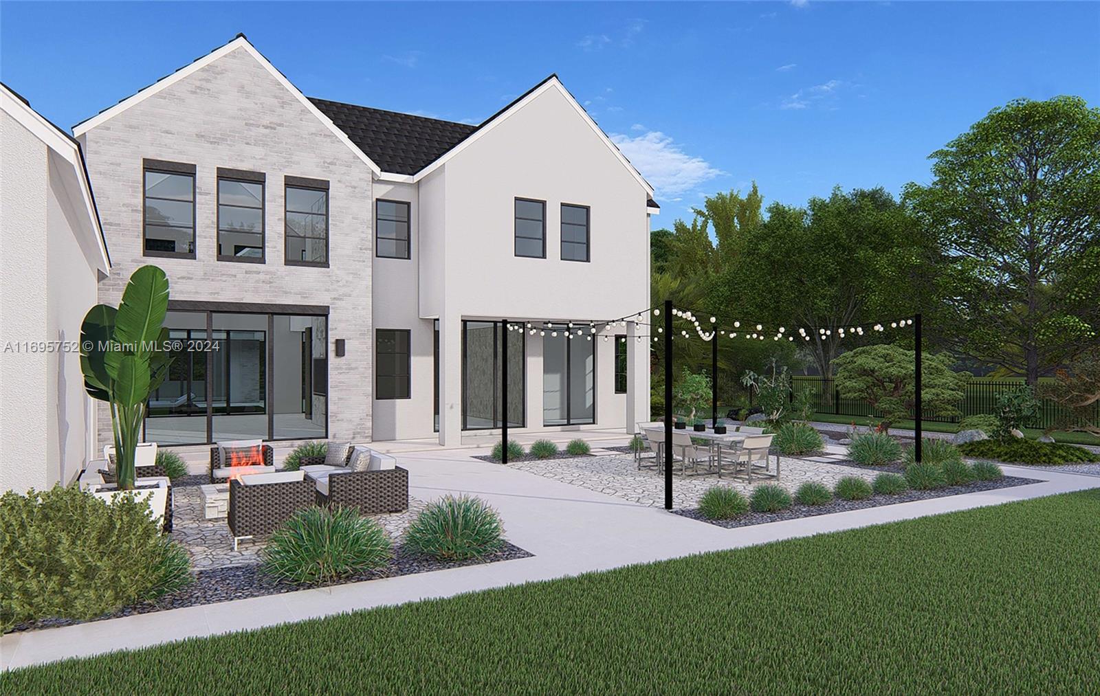 16684 Southwest 59th Court Southwest Ranches, FL 33331 - Photo 13 of 16 a front view of a house with garden and porch