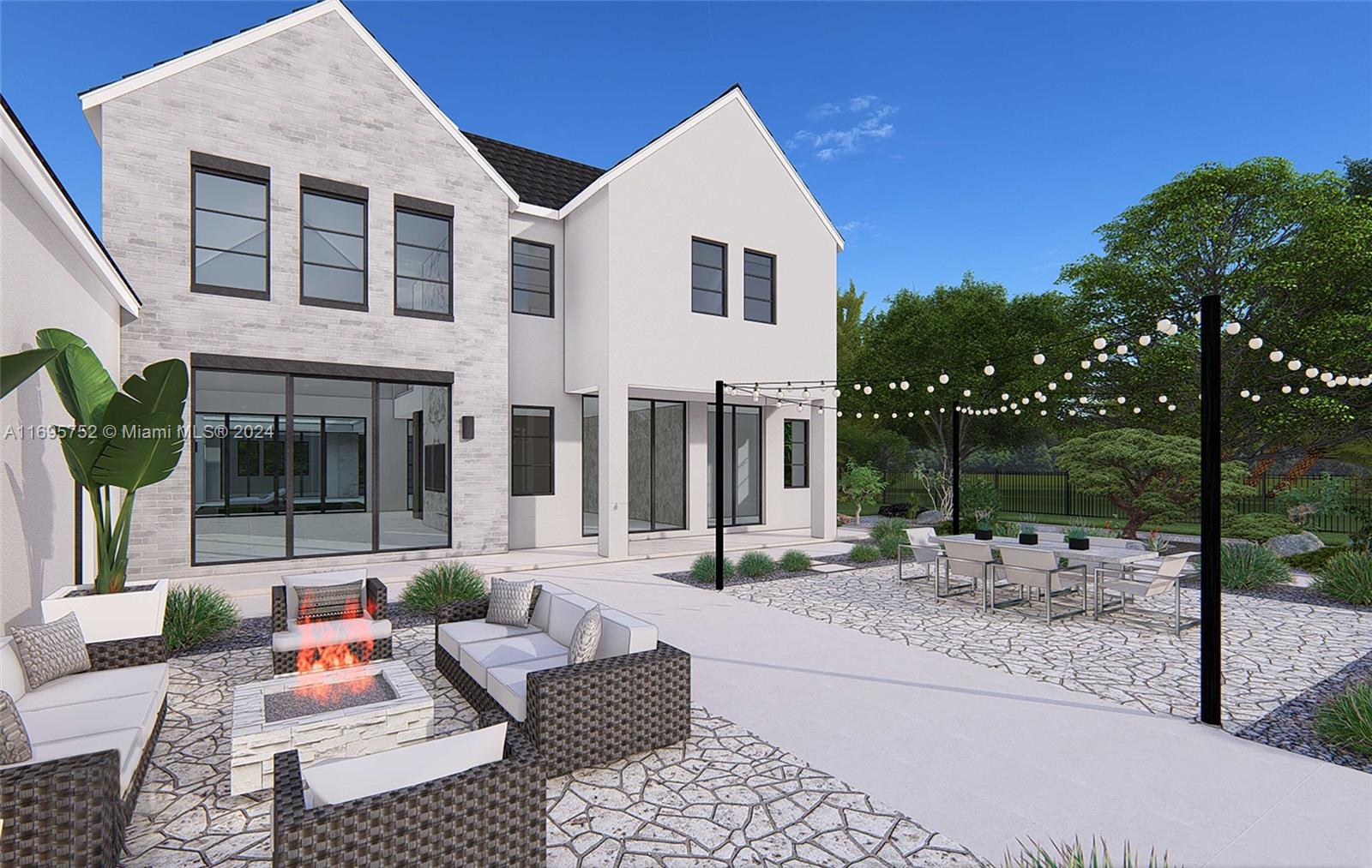 16684 Southwest 59th Court Southwest Ranches, FL 33331 - Photo 16 of 16 a backyard of a house with outdoor seating