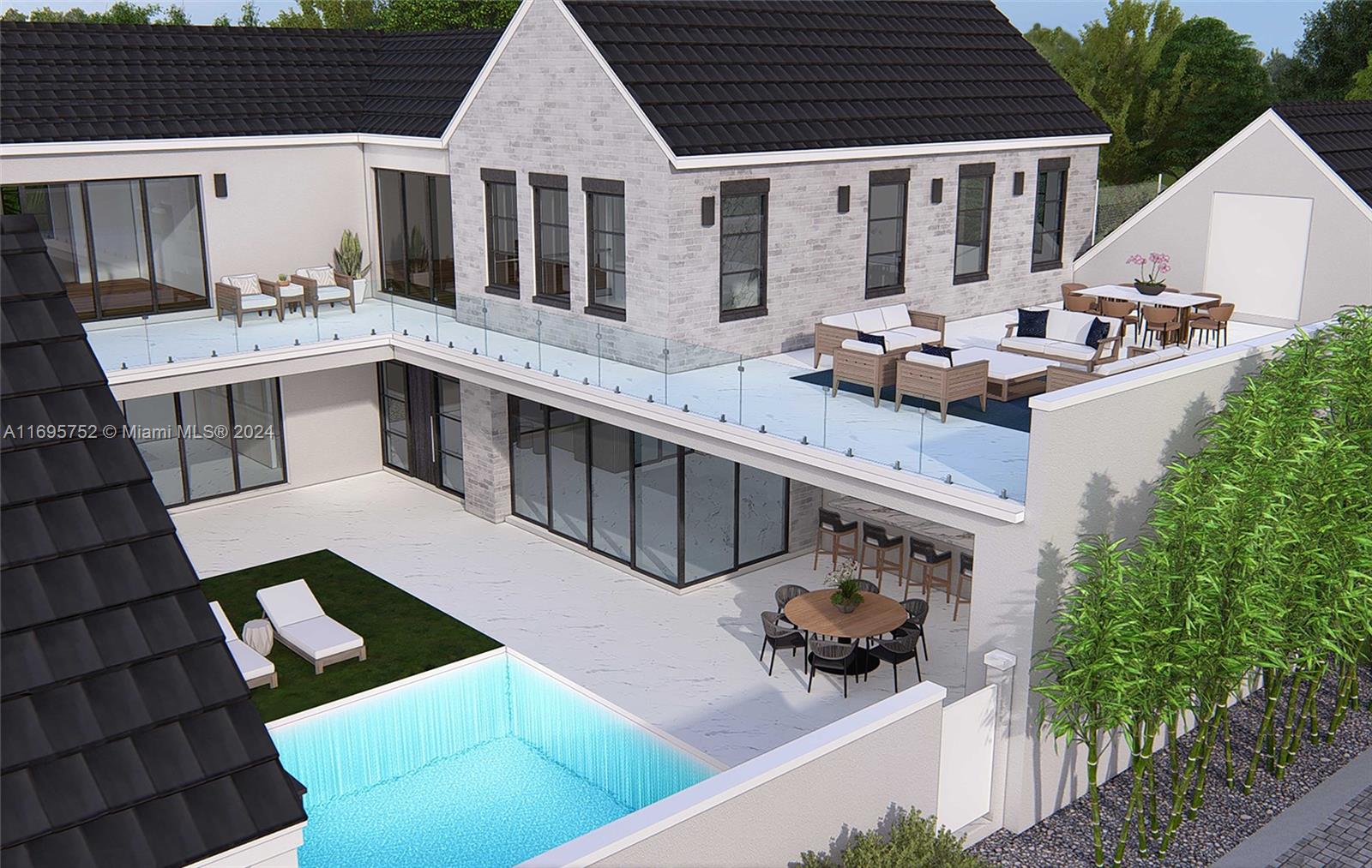 16684 Southwest 59th Court Southwest Ranches, FL 33331 - Photo 7 of 16 a view of a house with pool and chairs