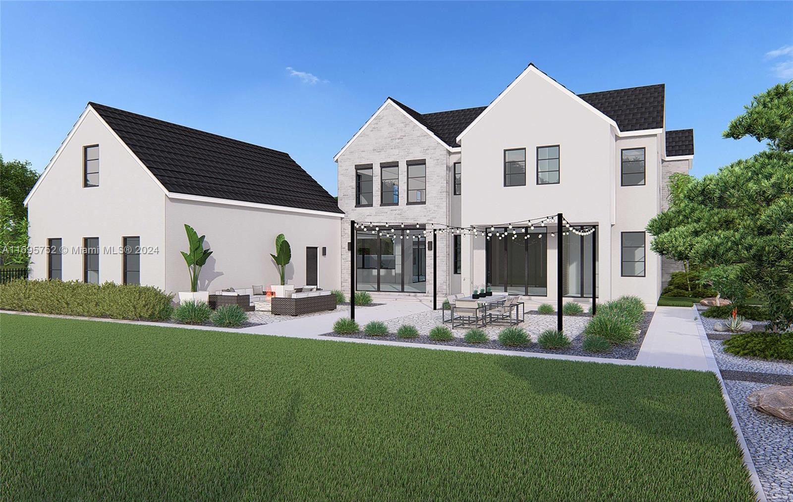 16684 Southwest 59th Court Southwest Ranches, FL 33331 - Photo 9 of 16 a front view of a house with a yard and porch